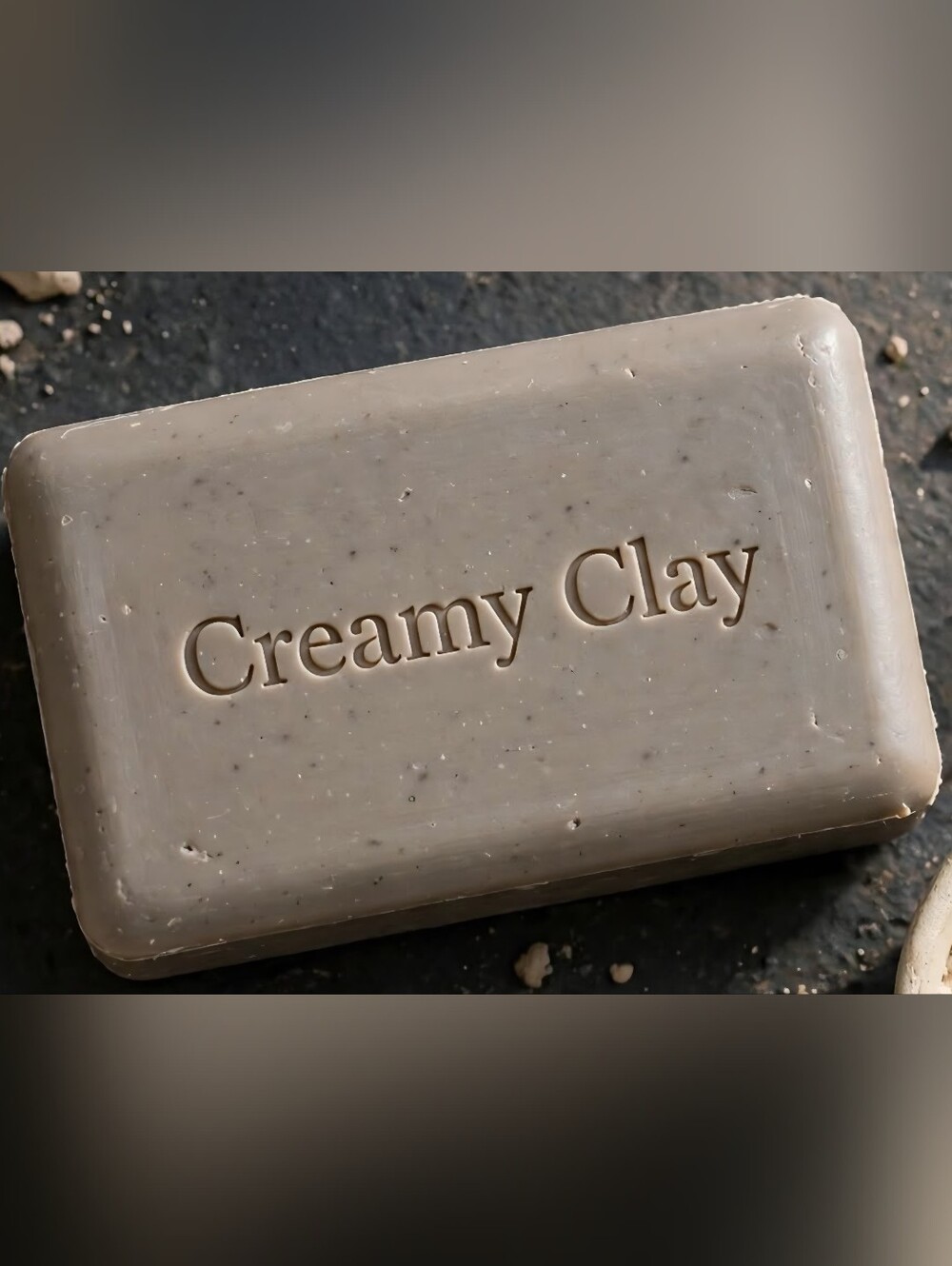Creamy Clay Natural Soap Bar - Neutral Cream Color (3 Bars)
